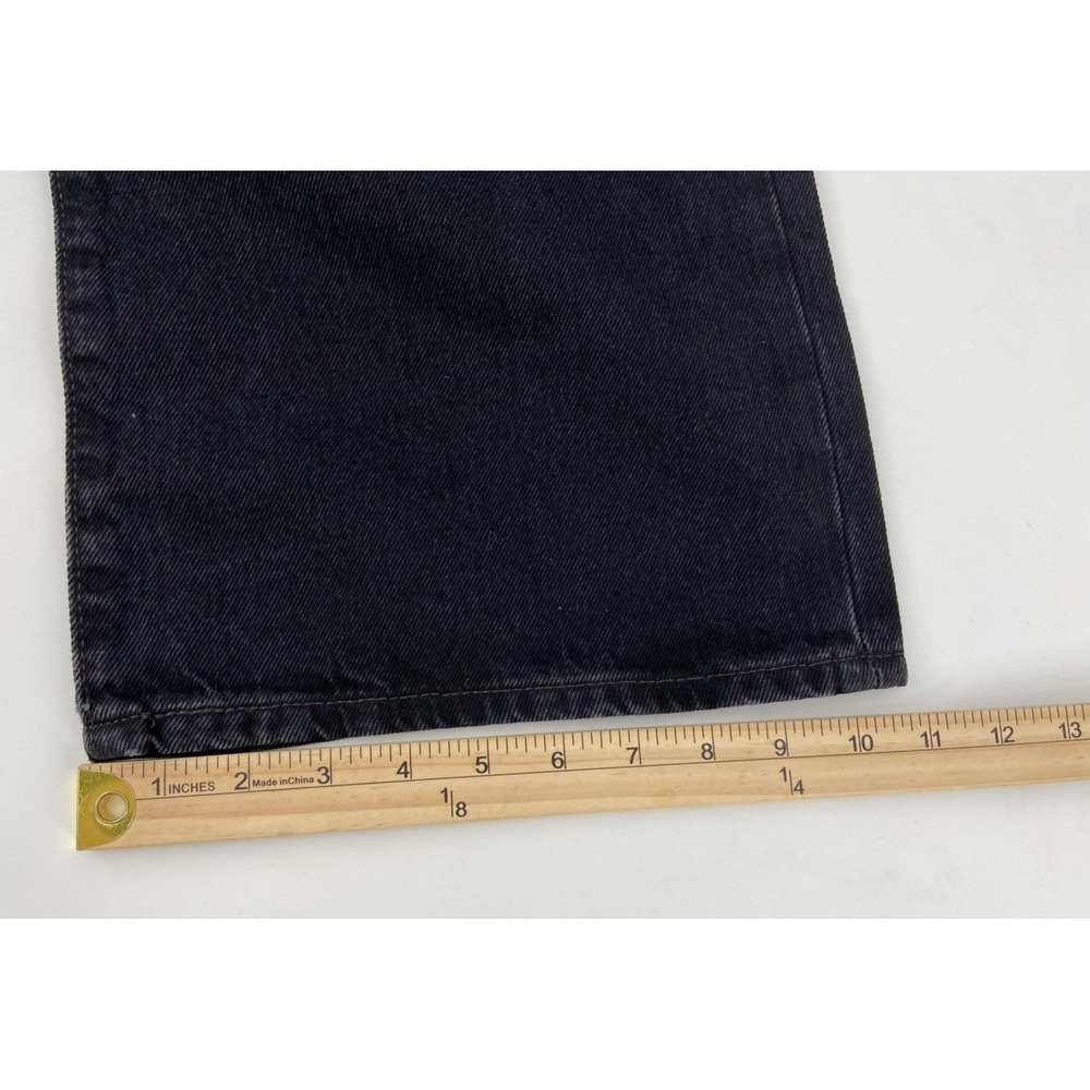 Levis Jeans Womens 27x32 Black Ribcage Wide Leg High Rise Denim Casual Premium - Picture 6 of 10